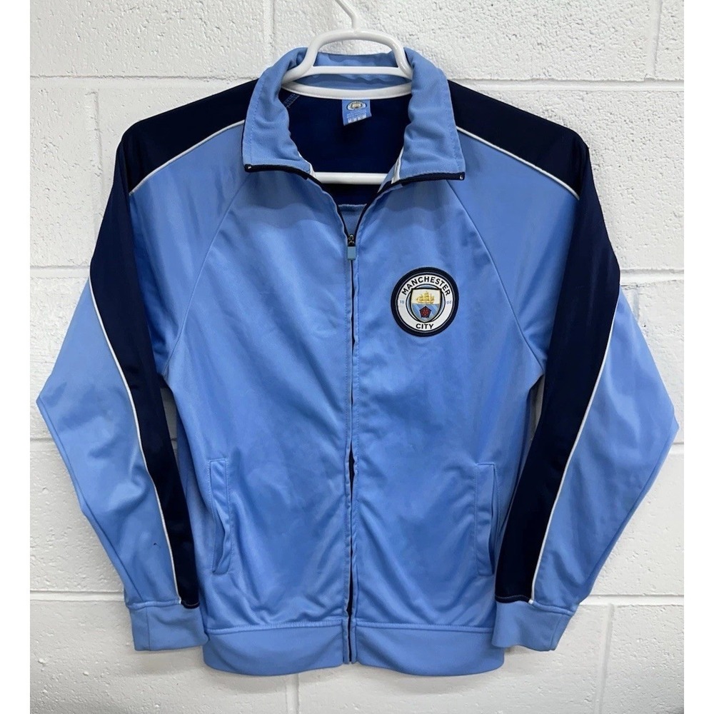 Manchester City Officially Licensed Track Warmup Jacket / Man‎ City Blue / Small